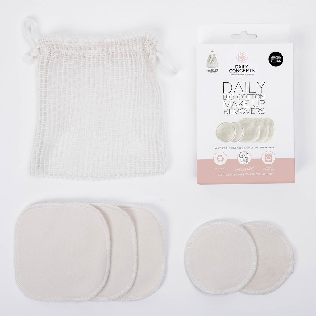 Reusable cotton pads - set of 5 with a bag